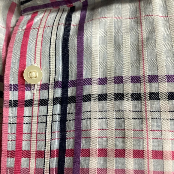 Neiman Marcus patterned button up shirt - Picture 2 of 7